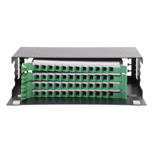 Distribuidor de Fibra Óptica / 19" (48.26 cm) / 3U / 48 Fibras / Bandejas Deslizables / 4 Entradas / Cable hasta 16 mm