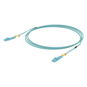 Jumper de Fibra Óptica Multimodo / LC-LC Duplex / 10 Gbps / 50/125 OM3 / 3 Metros (9.84 Pies) / Color Aqua