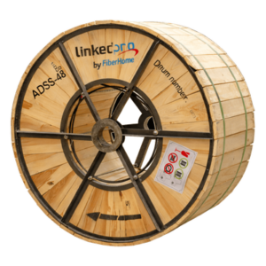Cable de Fibra Óptica ADSS / Monomodo G.652D / 48 Hilos / Armadura Anti-Roedor / Span 200 m (656.2 ft) / 4 km / Tensión 7000N