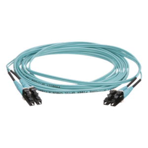 Jumper de Fibra Óptica / OM4 50/125 / LC-LC Dúplex / OFNR Riser / Aqua / 5 m (16.40 pies)