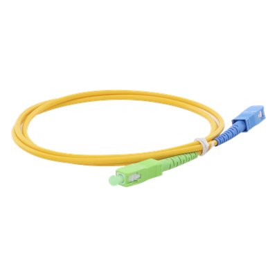 Jumper de Fibra Óptica / Monomodo OS2 G.652D / SC/APC-SC/UPC / Simplex / 1 m (3.28 ft) / Forro PVC 2 mm