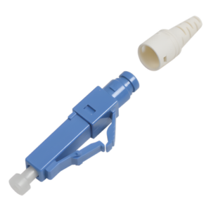 Conector de Fibra Óptica Pre-Pulido / LC/UPC Simplex / Monomodo OS1/OS2 / Re-Terminable / Color Azul