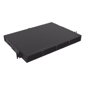 Distribuidor de Fibra Óptica de Alta Densidad / 96 Fibras / 1 UR / 19 Pulgadas / 4 Placas Adaptadoras Modulares