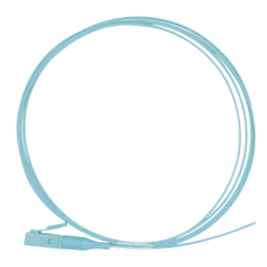 Pigtail de Fibra Óptica / LC UPC Simplex / OM3 50/125 / PVC / 1 m (3.28 ft) / Aqua