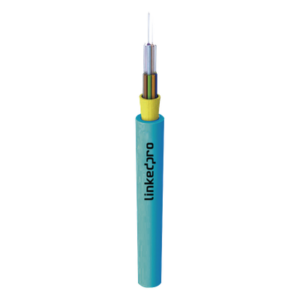 Cable de Fibra Óptica Multimodo OM4 50/125 / 12 Hilos / Tight Buffer 900µm / OFNR Riser / Dieléctrico / 6.5mm / -10°C a +60°C / Hasta 6561 pies