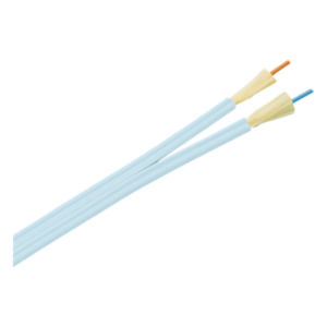 Cable de Fibra Óptica / Multimodo OM3 50/125 / 2 Hilos / Tight Buffer 900μm / OFNP Plenum / Dieléctrico / 0.61 m (2 pies) Marcas