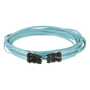 Jumper de Fibra Óptica / OM3 50/125 / LC-LC Dúplex / OFNR / 9 m (29.53 ft) / Aqua