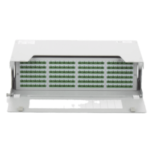 Distribuidor de Fibra Óptica / 144 Empalmes / 144 Acopladores SC/APC / 144 Pigtails SC/APC / 19" / 5 UR / 260 mm (10.2") Profundidad