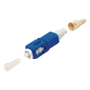 Conector de Fibra Óptica Pre-Pulido / SC/UPC Simplex / Monomodo OS1/OS2 / Re-Terminable / Color Azul
