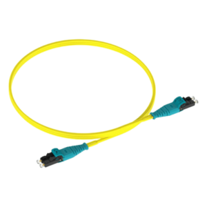 Jumper de Fibra Óptica / Monomodo OS2 9/125 µm / LC-LC Dúplex Push-Pull / OFNR Riser / 3 m (9.84 ft) / Amarillo