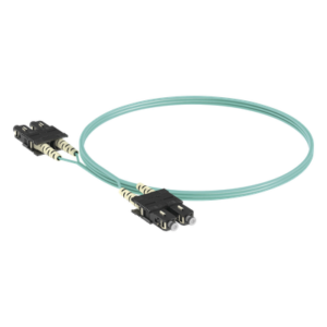 Jumper de Fibra Óptica / Multimodo OM3 50/125 / SC-SC Duplex / OFNR Riser / Aqua / 3 m (9.84 ft)