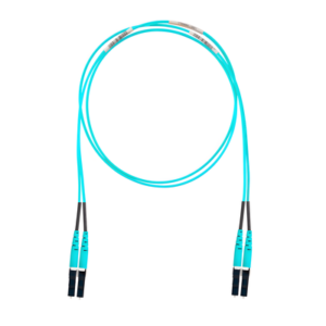 Jumper de Fibra Óptica / OM4 50/125 / LC-LC Dúplex / OFNR Riser / Aqua / 3.05 m (10 ft)