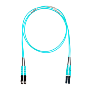 Jumper de Fibra Óptica / Multimodo OM4 50/125 / LC-SC Duplex / OFNR Riser / Aqua / 5 m (16.40 pies)