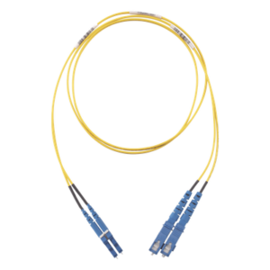 Jumper de Fibra Óptica / Monomodo OS2 9/125 / LC-SC Duplex / OFNR Riser / LSZH / 5 m (16.40 pies) / Amarillo