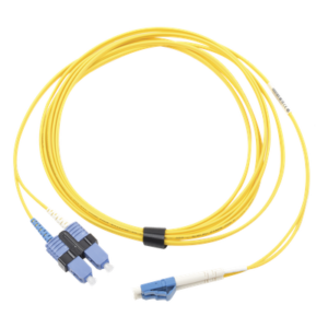 Jumper de Fibra Óptica / Monomodo OS2 / LC/UPC-SC/UPC Duplex / OFNR / 5 m (16.40 pies) / Amarillo