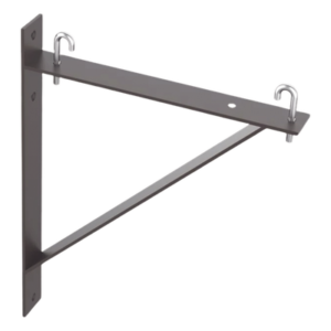 Kit de Soporte Triangular a Pared / Acero / 6 y 12 in / 0.5 y 1 ft / Negro