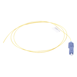 Pigtail de Fibra Óptica / SC/UPC Simplex / Monomodo OS1/OS2 / OFNR / 1 Metro (3.28 Pies) / Amarillo