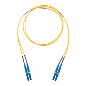 Jumper de Fibra Óptica / Monomodo OS2 9/125 / LC-LC Dúplex / OFNR Riser / 8 m (26.25 pies) / Amarillo
