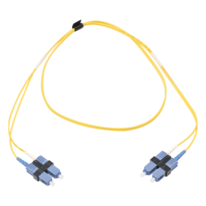 Jumper de Fibra Óptica Monomodo / OS2 / SC/UPC Duplex / OFNR / 1 Metro (3.28 Pies) / Amarillo