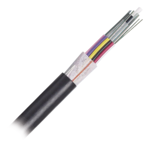 Cable de Fibra Óptica / 12 Hilos / OSP Planta Externa / Dieléctrico / OM4 50/125 / MDPE / 3.28 pies