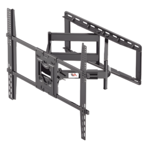 Soporte de Pared Articulado / Pantallas 75" a 110" / VESA 400x400 a 800x600 mm / Carga 90.9 kg (200 lbs) / Extensión 7.2 a 70 cm / Rotación 45° / Inclinación +10° a -5°