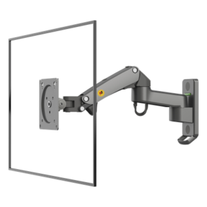 Soporte de Pared para Monitor / 17" a 35" / Carga 12 Kg (26.4 lbs) / VESA 75x75 y 100x100 / Inclinación -30° a +85° / Rotación 360° / Acero