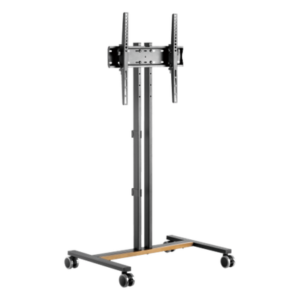 Soporte Móvil para TV / Hasta 55 Pulgadas / Carga 35 kg (77 lbs) / VESA 200x200 a 600x400 / Ruedas con Frenos / Altura Ajustable 4 Posiciones