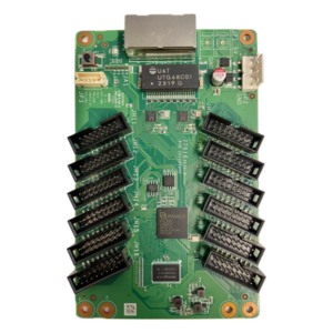 Tarjeta Receptora LED / 12 Puertos / 512 x 512 Píxeles / 16 Bit / Corrección Cromática Luz por Luz / Ajuste Gamma RGB Independiente