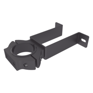 Soporte de pared con abrazadera para poste / Diseño compacto / Tornillería incluida / Compatible con múltiples postes