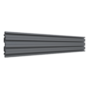 Riel de Aluminio para Videowall / Longitud 1000 mm (3.3 ft) / Altura 120 mm / Ancho 21 mm / Diseño Modular Extensible / Compatible Tornillos M8
