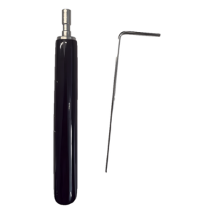 Juego de Llaves Allen de Mantenimiento para Gabinetes de Perfil de Aluminio Exterior / 10 Piezas / Llave Allen en Forma de L H2 / Manija Movible Recubierta de Goma / Acero Inoxidable 304