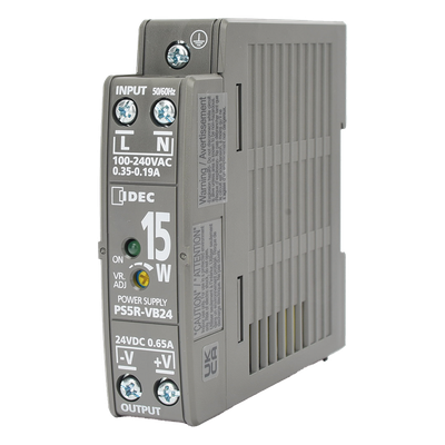 Fuente de Alimentación Conmutada / 24 Vdc / 15 W / Riel DIN / Entrada Universal 100-240 Vac