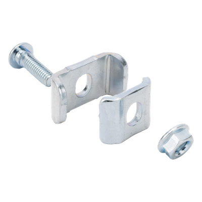 Kit de unión para charolas / Acero al carbón / Electro zinc / Hasta 300 mm / 0.98 ft de ancho
