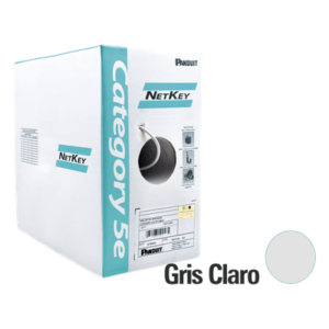 Bobina de Cable UTP / Categoría 5e / 24 AWG / 305 m (1000 ft) / 4 Pares / Cobre Sólido / PoE / PVC CM