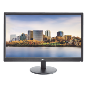 Monitor  LED de 24", Resolución 1920 x 1080 Pixeles con Entradas de Video VGA/HDMI. Panel MVA y Altavoces Integrados. Compatible VESA