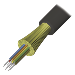 Cable de Fibra Óptica / 6 Hilos / Interior-Exterior / Tight Buffer / Dieléctrico Riser / OM3 50/125 / 1 Metro (3.28 Pies)