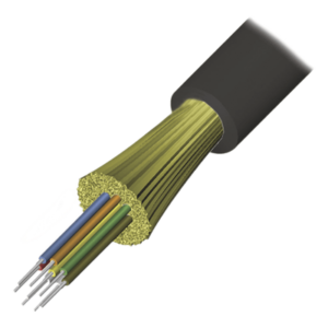 Cable de Fibra Óptica / 12 Hilos / Monomodo OS2 / Tight Buffer / Dieléctrico / Plenum OFNP / Interior-Exterior / 1 Metro (3.28 Pies)