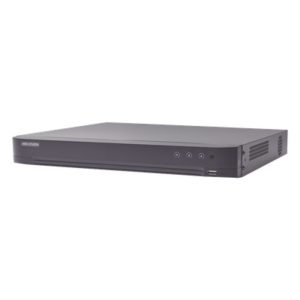 DVR 16 Canales TURBOHD + 16 Canales IP / 8 Megapixel (4K) / Audio por Coaxitron / ACUSENSE / Reconocimiento Facial / 2 Bahías de Disco Duro / Salida de Video en 4K / H.265+