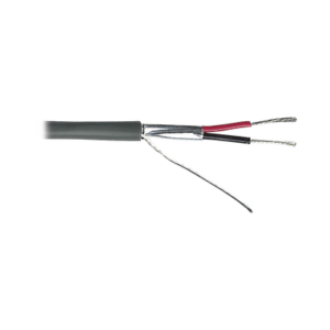 Cable para Alarma / 2x18 AWG / Blindado / Riser CMR / 305 m (1000 ft) / Gris