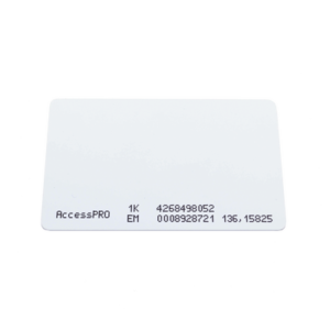 Tarjeta Dual / Proximidad 125kHz EM / MIFARE 13.56MHz 1K / CR80 ISO / 85.6 x 54 x 1 mm
