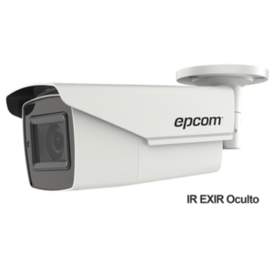 Bala TURBOHD 5 Megapixel / Lente Mot. 2.7 a 13.5 mm / 40 mts IR EXIR / dWDR / 4 Tecnologías (TVI / AHD / CVI / CVBS) / Exterior IP67