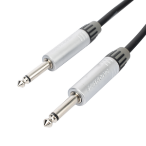 Cable de Audio Estéreo / Plug 1/4 in a Plug 1/4 in / Conectores Seetronic / Triple Blindaje / Longitud 3 m (9.8 ft) / Carcasa Cromada
