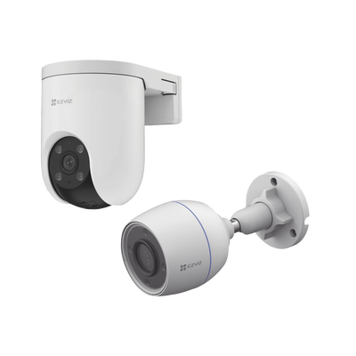 Kit de Cámaras IP Wi-Fi / 3 Megapixel / Detección Inteligente de Personas y Vehículos / Compatible con NVR EZVIZ