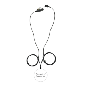 Kit de Vigilancia LOC / 2 Cables / Kevlar Reforzado / PTT Ergonómico / Desconexión Rápida / 5 Libras Resistencia