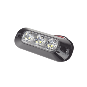 Luz Auxiliar LED / 3 LEDs / 21 Patrones de Destello / 12-24 VCC / IP67 / SAE J595 Clase I