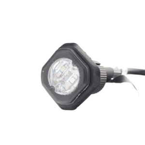 Estrobo Empotrable LED / 6 LED / Rojo/Azul / 69 Patrones de Flash / 12-24 VDC / IP Equivalente SAE Clase I