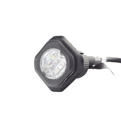 Estrobo Empotrable LED / 6 LED / Rojo/Azul / 69 Patrones de Flash / 12-24 VDC / IP Equivalente SAE Clase I