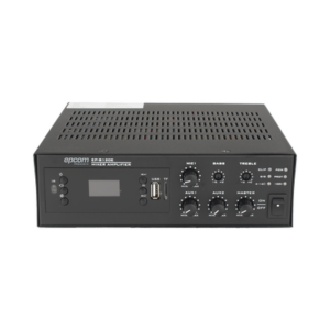 Amplificador de Potencia Digital / 120W / Salida 4~16Ω o 100V / Entrada XLR con Phantom 48V / Bluetooth / FM / USB y TF / Protección contra Cortocircuito