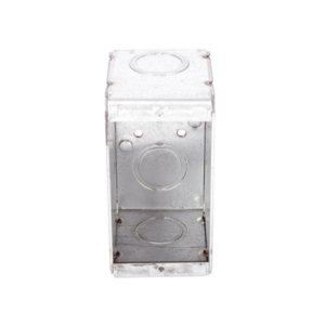 Caja Multigang / 1 Gang / 2.5 in (6.35 cm) Profundidad / 8 TKO 1/2-3/4 in / 16.0 in³ / Acero Galvanizado