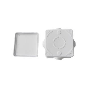 Caja de Derivación-Conexión para Exterior IP55 con 4 Entradas / 80 x 80 x 50 mm (3.1 x 3.1 x 2 in) / Sellado Seguro con Empaque + 4 Tornillos / Resiste Agua, Polvo y Sol Directo